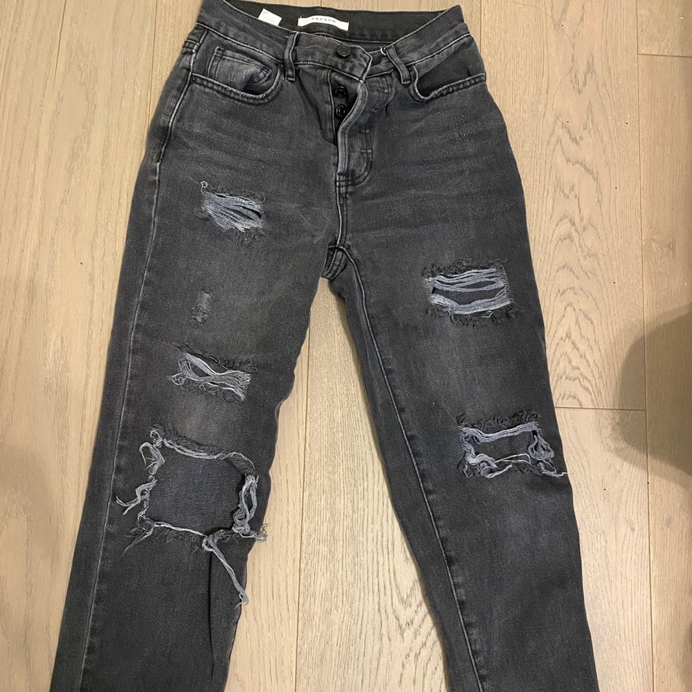 pacsun high rise straight jeans